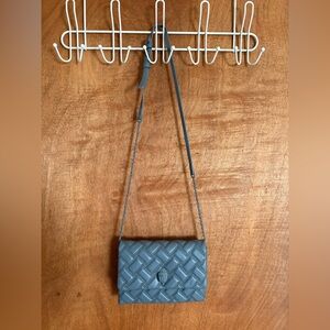 Kurt Geiger Gray Quilted Crossbody Bag